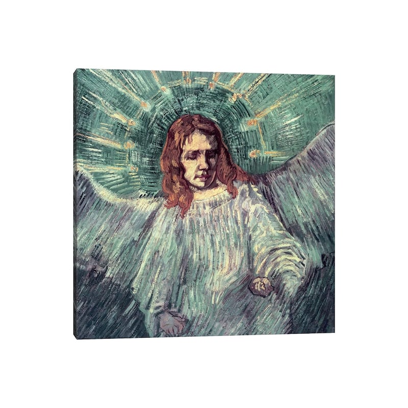 iCanvas "Head Of An Angel (After Rembrandt), 1889" by Vincent van Gogh Canvas Print
