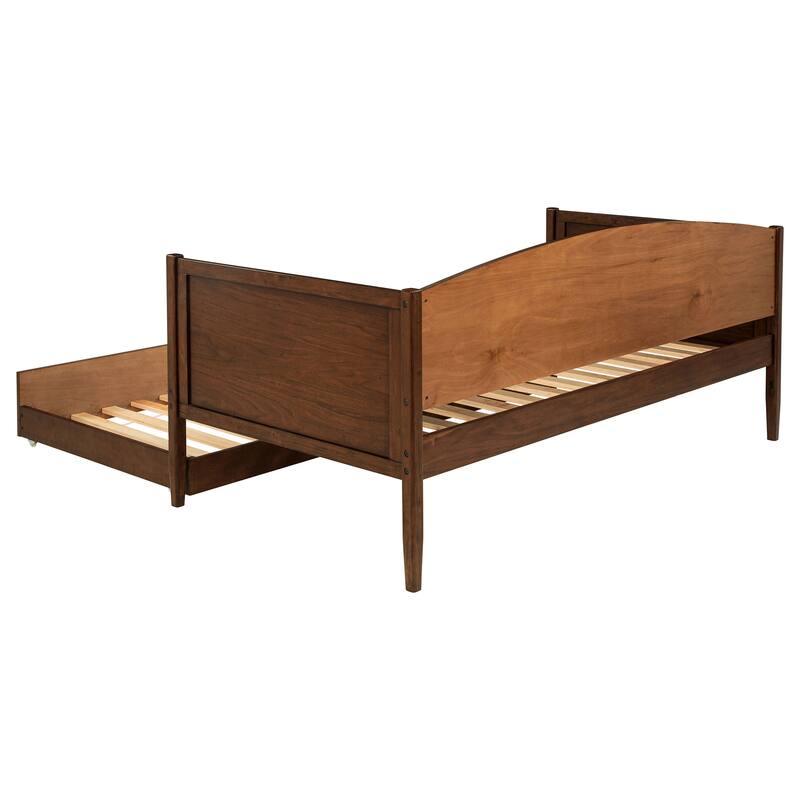 Fallbrook Medium Walnut Twin Daybed with Trundle