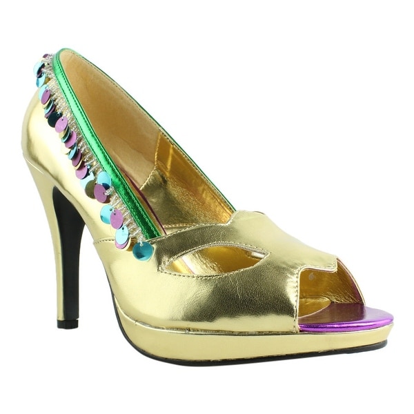 Ellie Shoes Womens Gold Sandals