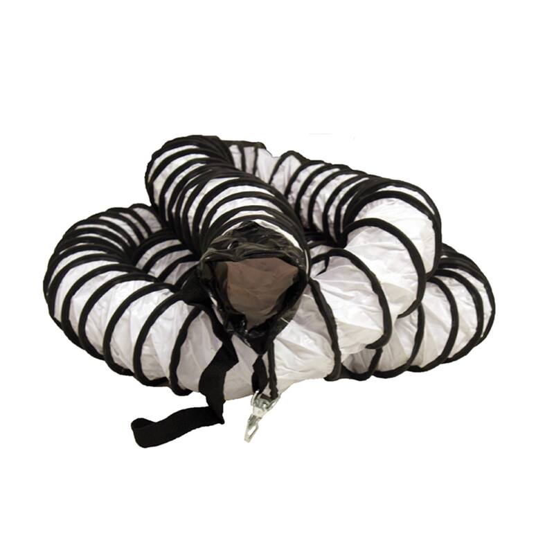 Rubber-Cal "Air Ventilator White" Ventilation Duct Hose (Fully Stretched), 6-Inch by 25-Feet - 6x300