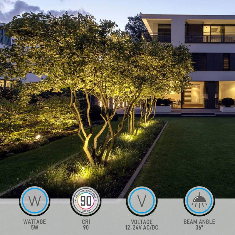 Landscape 5W Grill Top Well Light Low Voltage 5CCT Selectable - 6pack