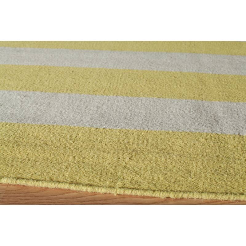 Momeni Laguna Hand Woven Wool Contemporary Striped Area Rug