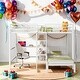 preview thumbnail 17 of 30, Full Over Twin Bunk Bed With Built-in Desk,Shelves And Ladder for Bedroom