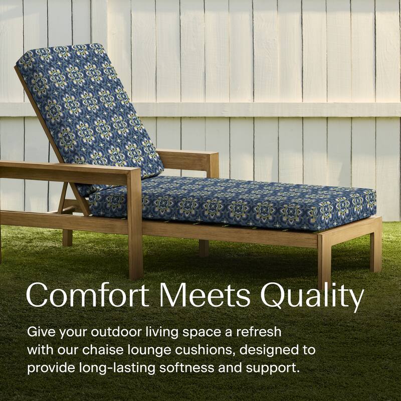 Textured Chaise Lounge Cushion - 22.5" wide x 70" long x 45" deep x 3.5" thick