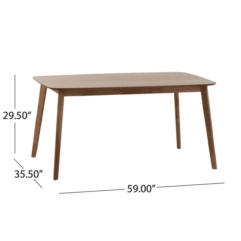 Nyala Natural Walnut Finish Wood Dining Table by Christopher Knight Home