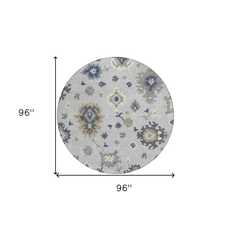HomeRoots Floral Traditional Rectangle Outdoor Rug