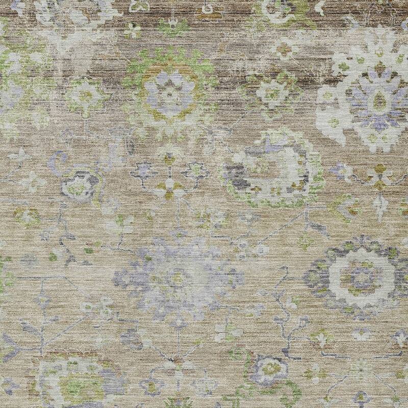 HomeRoots Floral Traditional Rectangle Outdoor Rug
