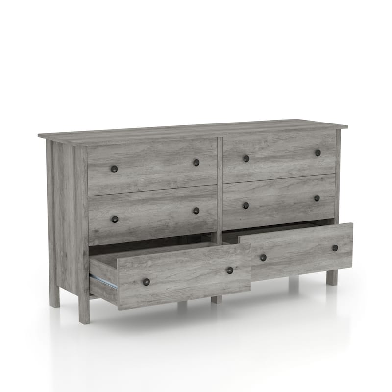 Marcello Contemporary 56-inch Wide Dresser with 3 or 6 Drawers by Furniture of America