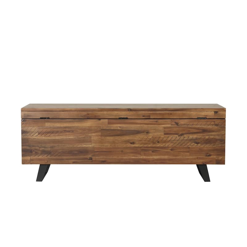 Broadmore 46-inch Acacia Wood Storage Bench