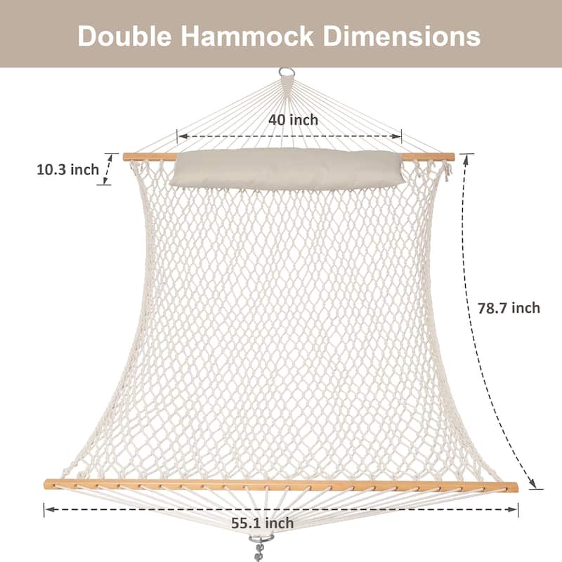 2 Person Cotton Rope with Stand