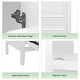 preview thumbnail 22 of 21, 20" Bathroom Vanity with Sink, Bathroom Cabinet with Two Doors, Door Shelf Storage and Adiustable Foot Pads, A Drawer