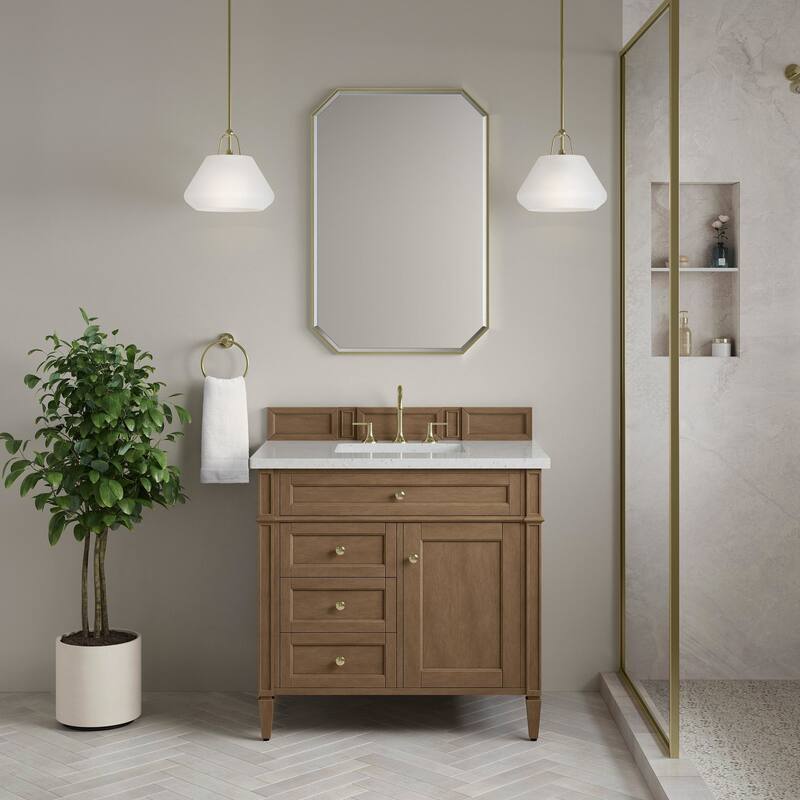 James Martin Vanities 655-V36-3LDL Brittany 36" Free Standing Single