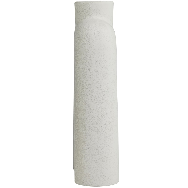 Ceramic Abstract Rounded Arched Decorative Vase with Glossy Speckles - Black or White - Roche River Decor
