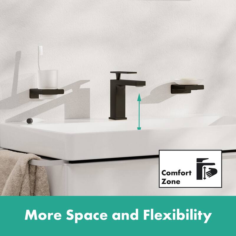 Hansgrohe 73014 Tecturis E 1.2 GPM Single Hole Bathroom Faucet with