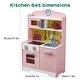 preview thumbnail 6 of 4, Play Kitchen Set,Wooden Kids Toy Kitchen Cooking
