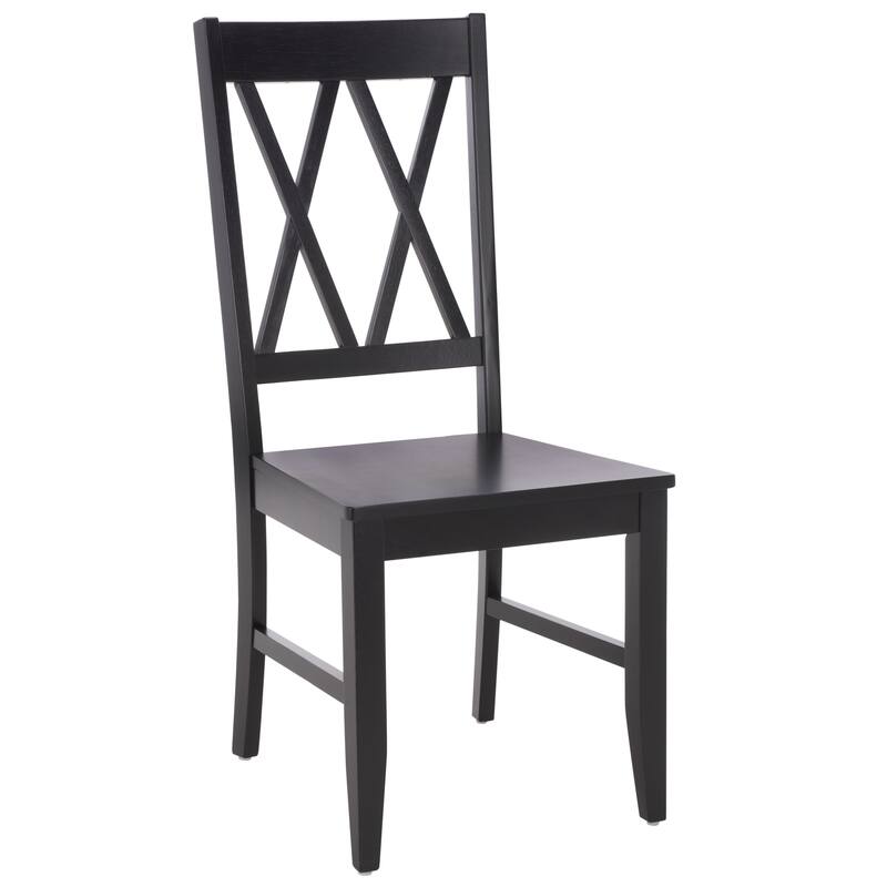SAFAVIEH HOME Yana Double X-Back Side Chair - 18"W x 22"D x 39"H