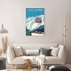 preview thumbnail 17 of 27, Oliver Gal 'Les Alpes Travel Poster' Blue Wall Art Canvas Print 20 x 30 - White
