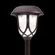 preview thumbnail 9 of 9, Alpine Corporation 17" Tall Super Bright High Lumen Outdoor Solar Powered Pathway Light Stakes, Bronze (Set of 2)