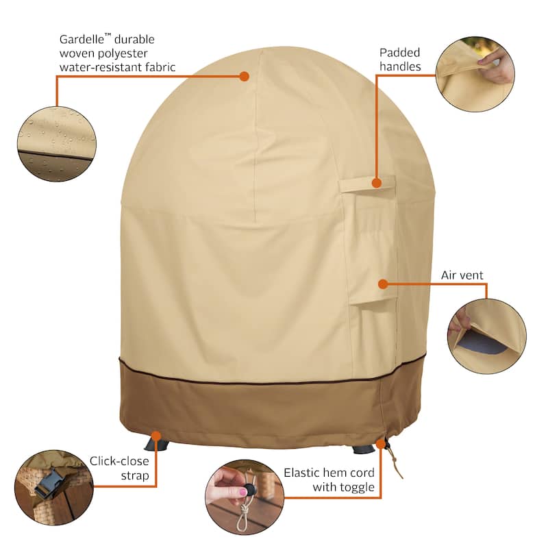 Classic Accessories Veranda Water-Resistant 30 Inch Globe Fire Pit Cover