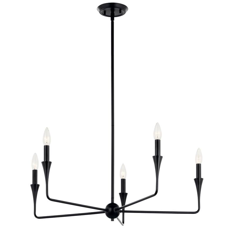 Kichler Lighting Alvaro Candle Chandelier - 30.25 - Black