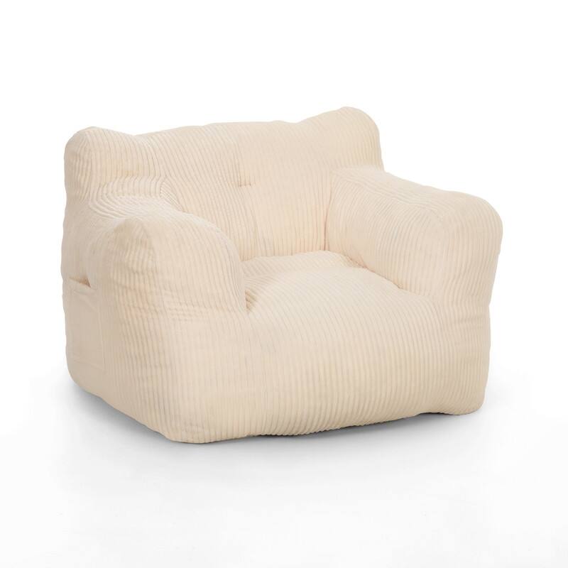 Pamapic Bean Bag Chair, Soft Corduroy Lazy Large Bean Bag Couch