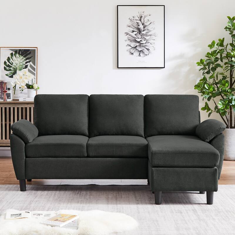 Walraime Sofa Couch Upholstered L Shape Sectional Sofas Sets for Living Room