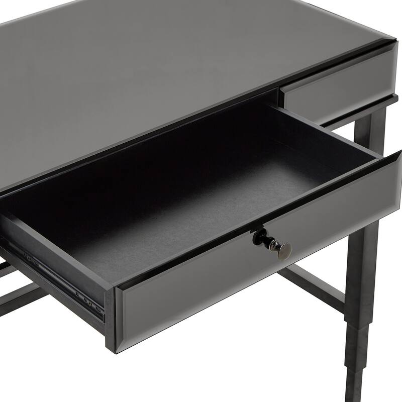 Camille Beveled Mirrored Accent 1-drawer Office Writing Desk by iNSPIRE Q Bold