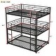 preview thumbnail 5 of 3, Black Full Low Loft Bed with Guardrail, Ladder, Slide & Storage Space