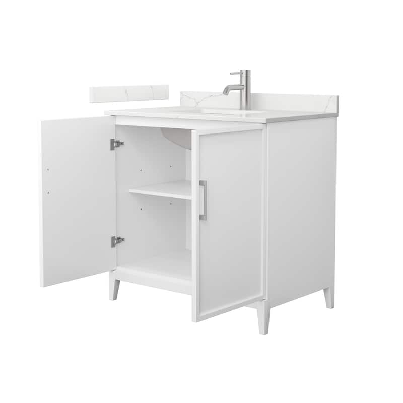 Elan 36-inch Single Vanity, Single Hole Quartz Top