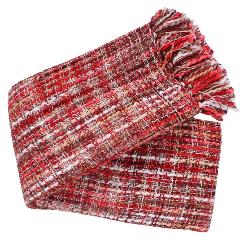 Florence Luxury Throw Blanket 50x60 Soft Cozy Throw for Sofa and Bed.