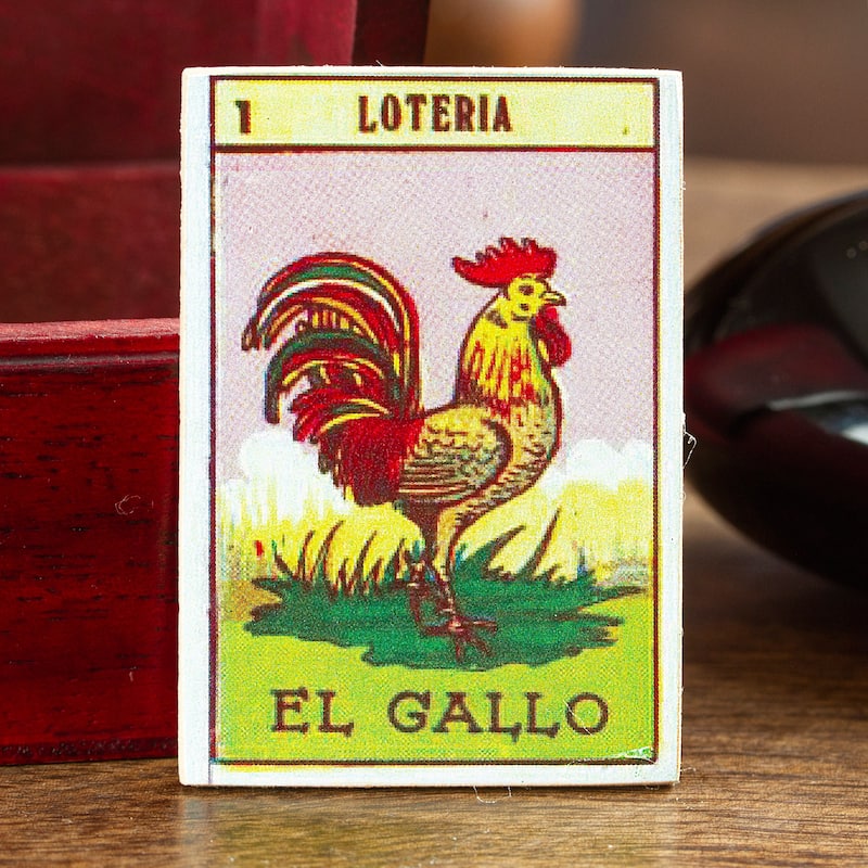 Novica Handmade The Rooster Decoupage Wooden Magnet