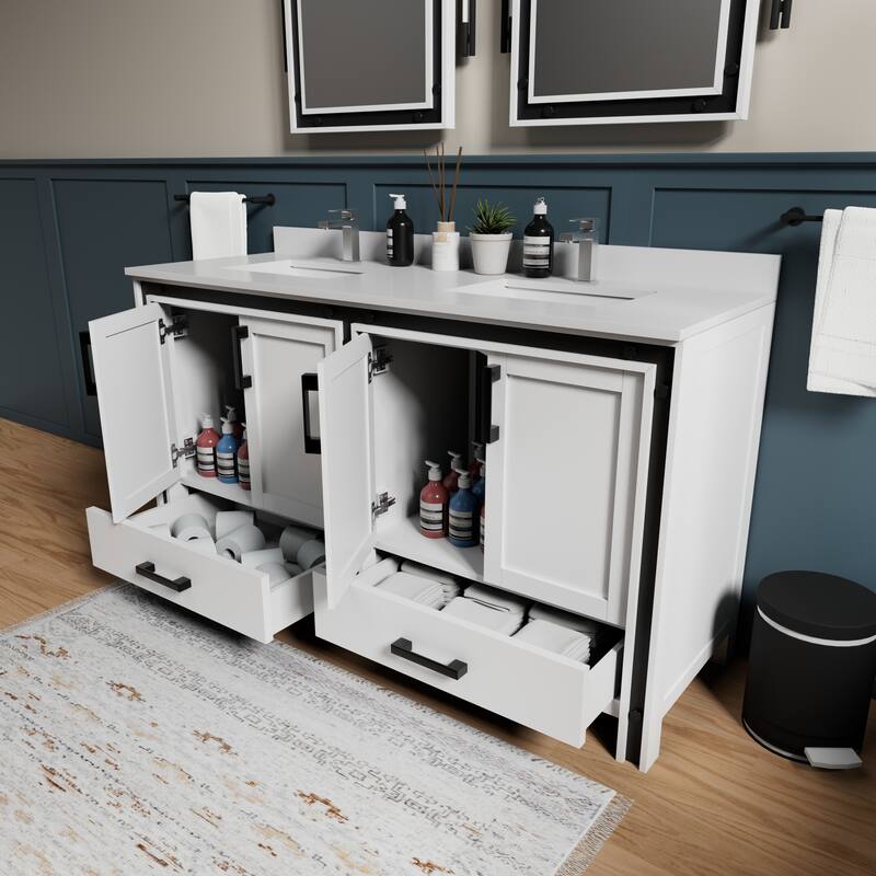 Ziva Bath Vanity No Top and Mirror