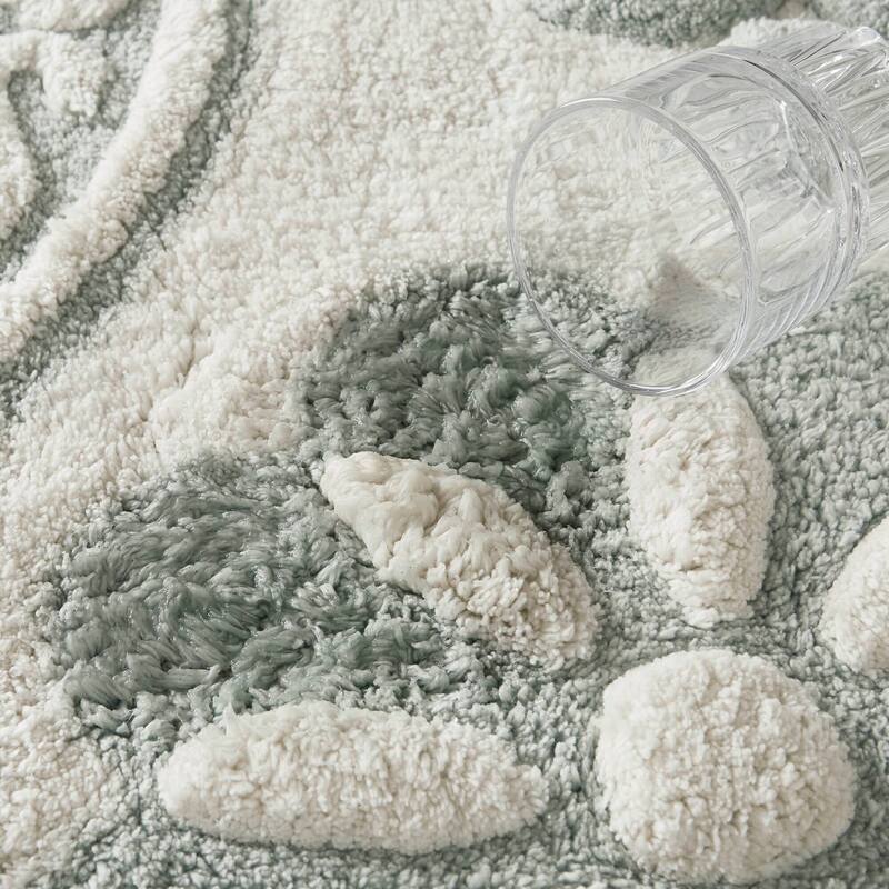 Madison Park Casablanca Medallion Cotton Tufted Bath Rug