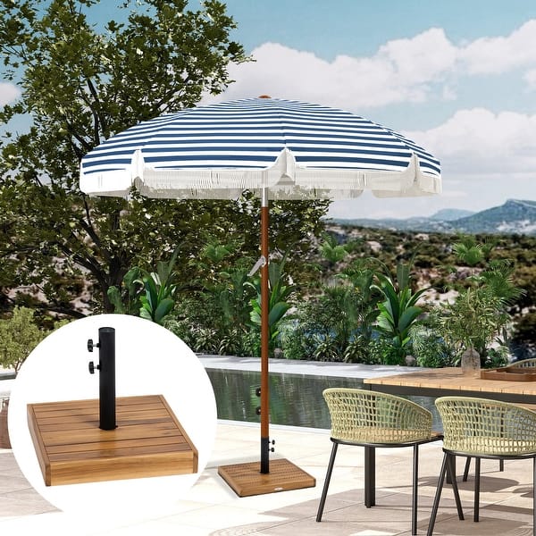 concrete patio umbrella base Best Choice Products 81lb. Heavy Duty Square Rolling Stand with Locking Wheels, Handles -Black Secure your outdoor umbrella with this durable and adaptable umbrella base stand Outsunny Patio Umbrella Base, 32