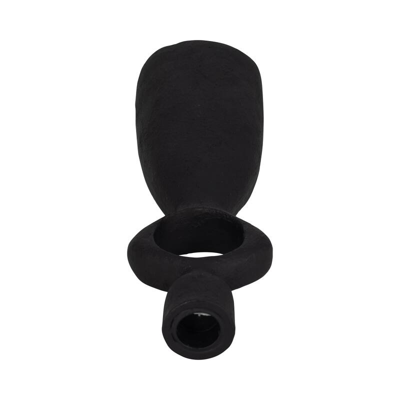 Sagebrook Home Open Cut-out Taper Holder, Black