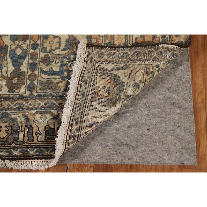 Distressed Bakhtiari Persian Vintage Rug Hand-Knotted Wool Carpet - 5'4"x 10'1"