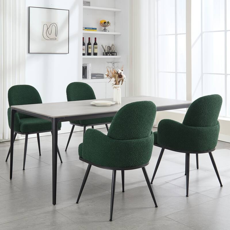 Fabric Upholstered Dining Chairs Set of 2/4 with Arms - 34.8"H x 23.2"W x 22.8"D