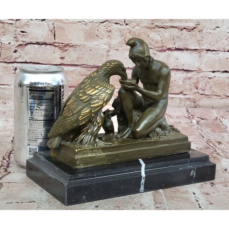 Bronze Zeus And Ganymede Statue - Mythical Greek Sculpture Decor