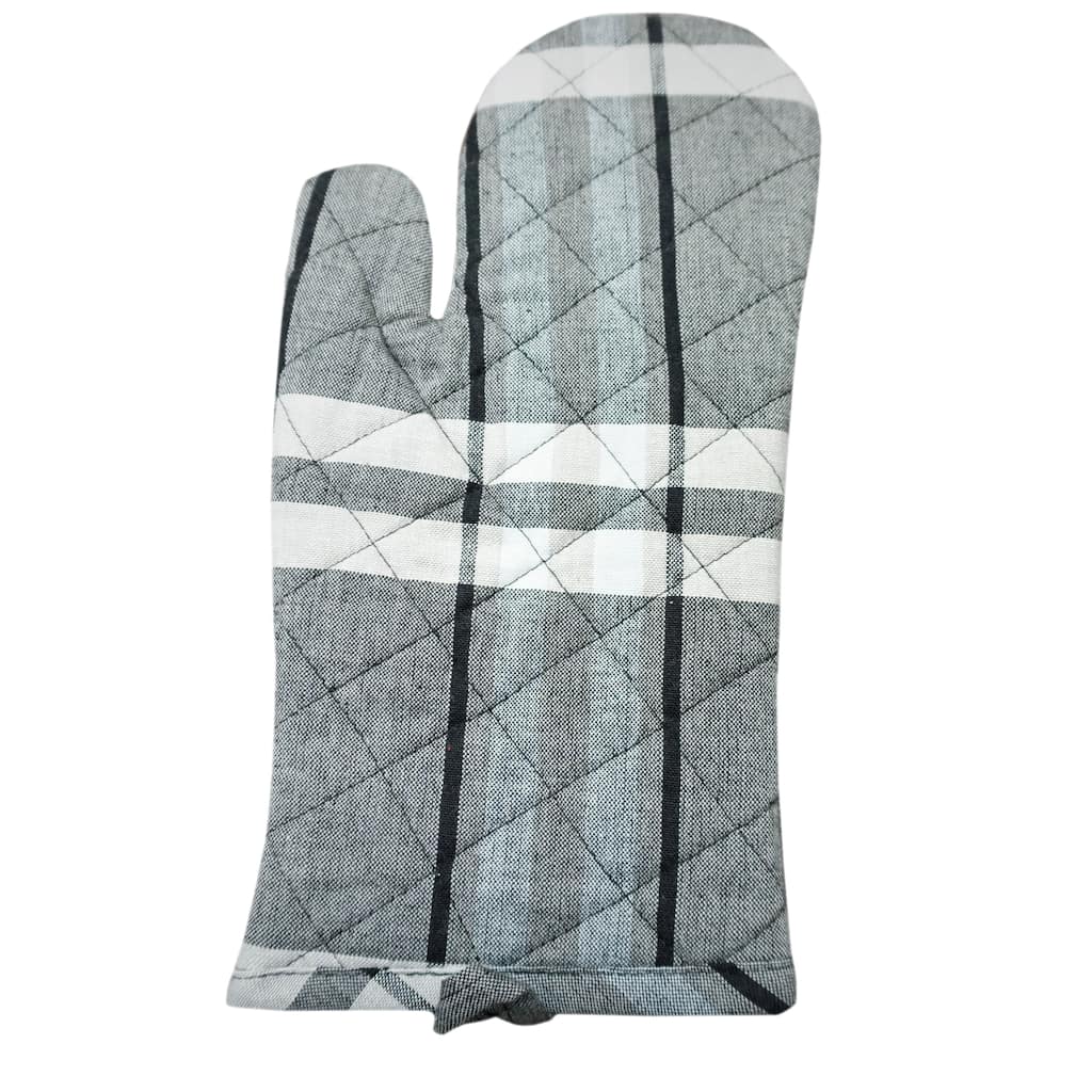 Home & Manor Kitchen Chef Gray Oven Mitt