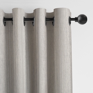 6ix Tailors Payton Natural Grommet Top Drapery Panels Set of 2