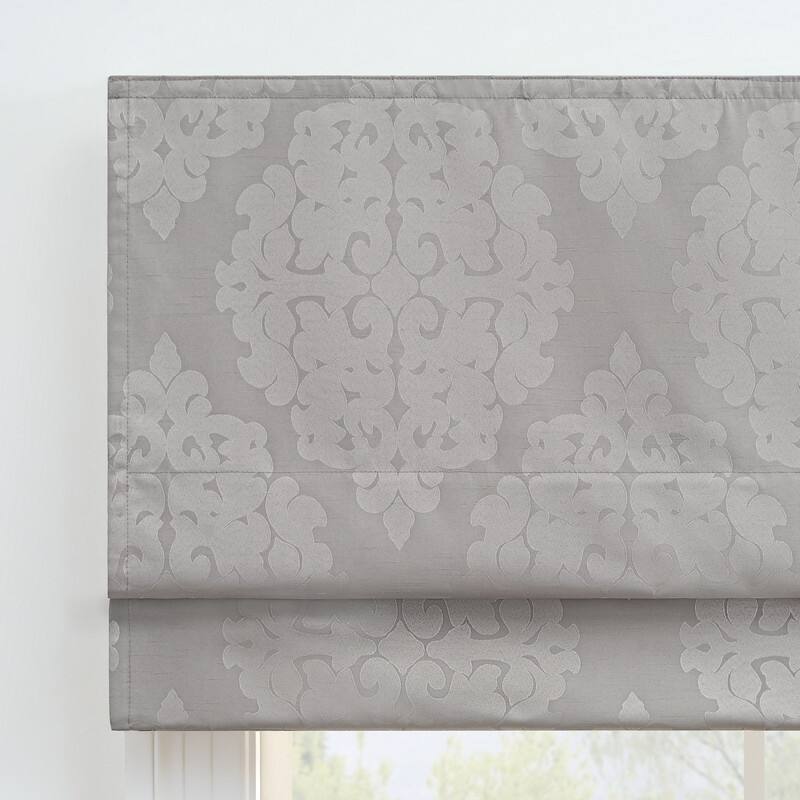 Eclipse Carlton Damask 100% Total Blackout Cordless Roman Shade