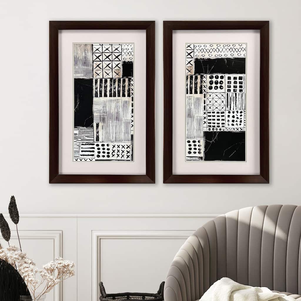 Paragon Black Illumination Framed Art - Set of 2