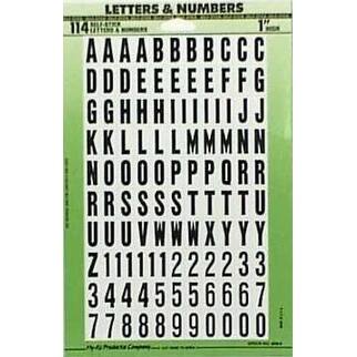 Shop Hy Ko Mm 6 Self Adhesive Vinyl Letters And Numbers 1 Overstock 20048507