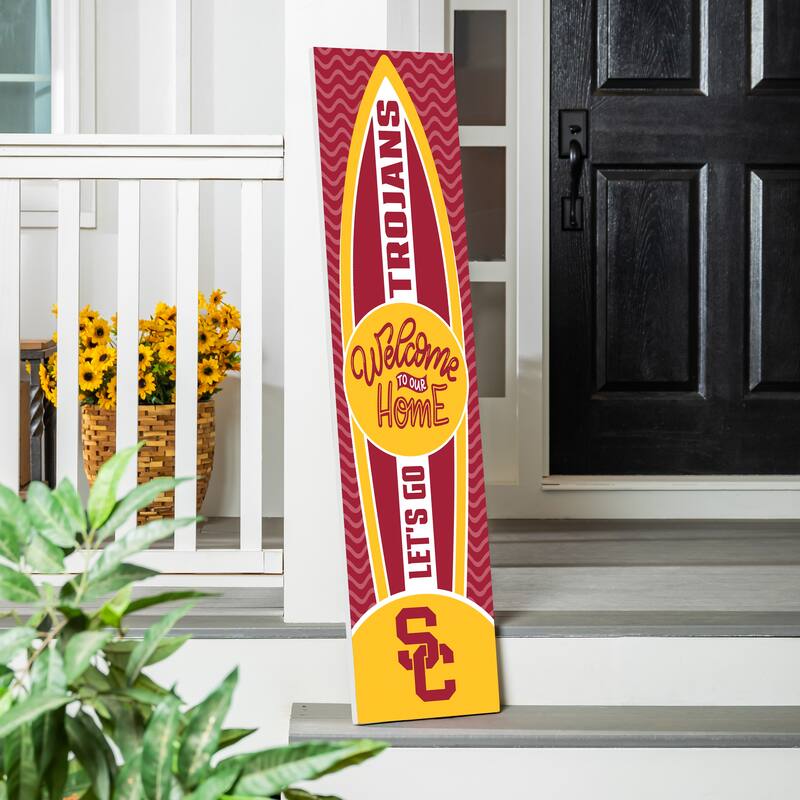 47" Porch Leaner Welcome Wall Sign, University of Southern California - Yellow