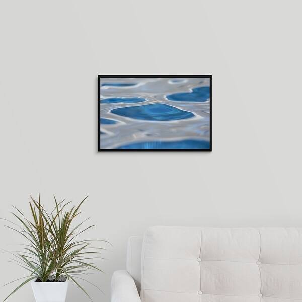 Shop Abstract Detail Water Ripple In Pool Black Float Frame