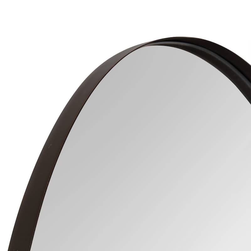 Kate and Laurel Rollo Oval Framed Wall Mirror