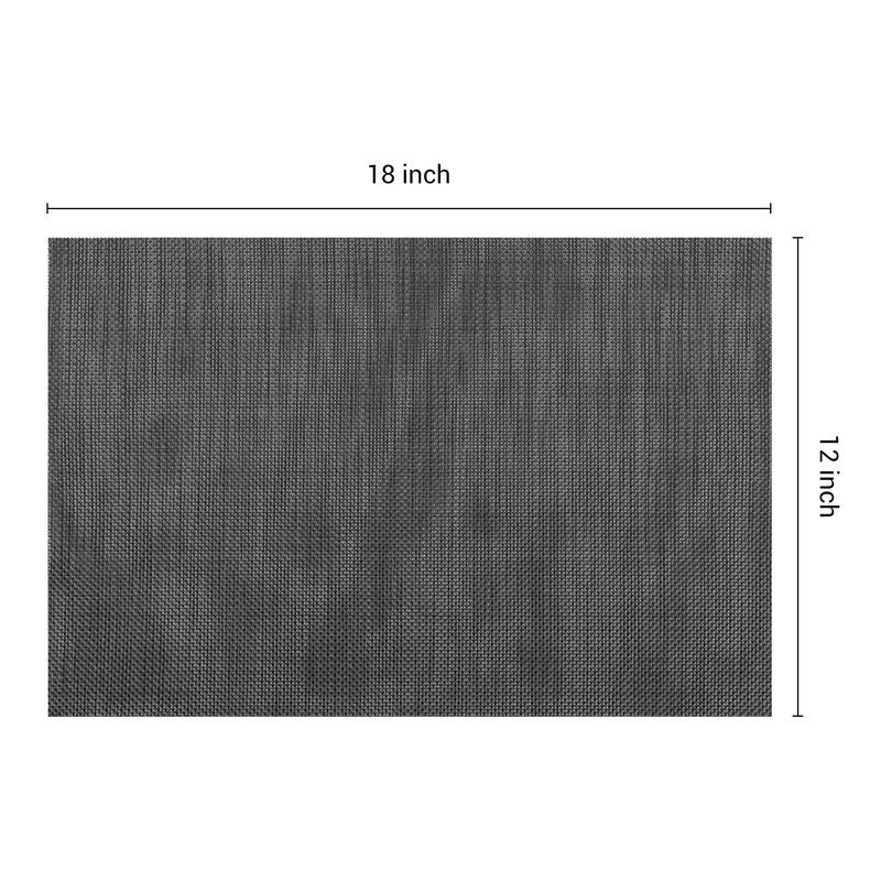 Set of 8 Placemats, PVC Placemats for Dining Table Decor Washable - 18*12in