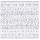 preview thumbnail 9 of 53, SAFAVIEH Augustine Manfreda Moroccan Boho Fringe Rug 6'4" Square - Ivory/Grey - Square