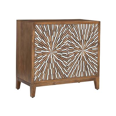 Artesia Multicolor Transitional Two Door Cabinet
