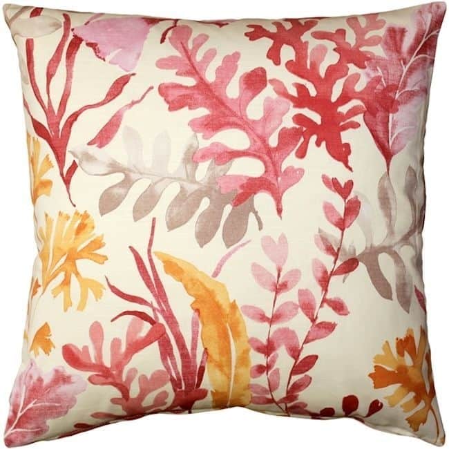 Sea Garden Throw Pillow